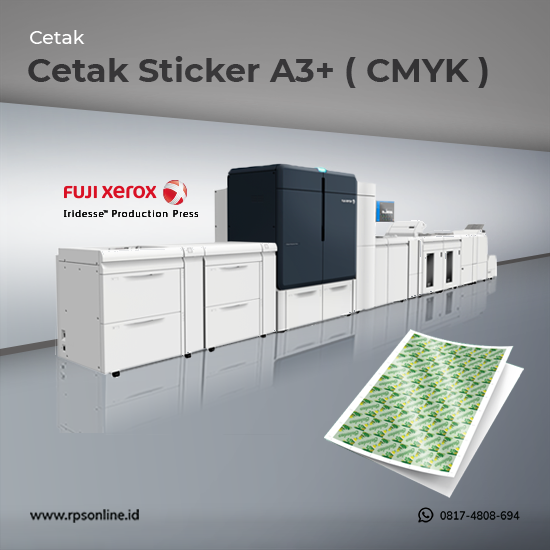 Cetak Sticker A3+  ( CMYK )
